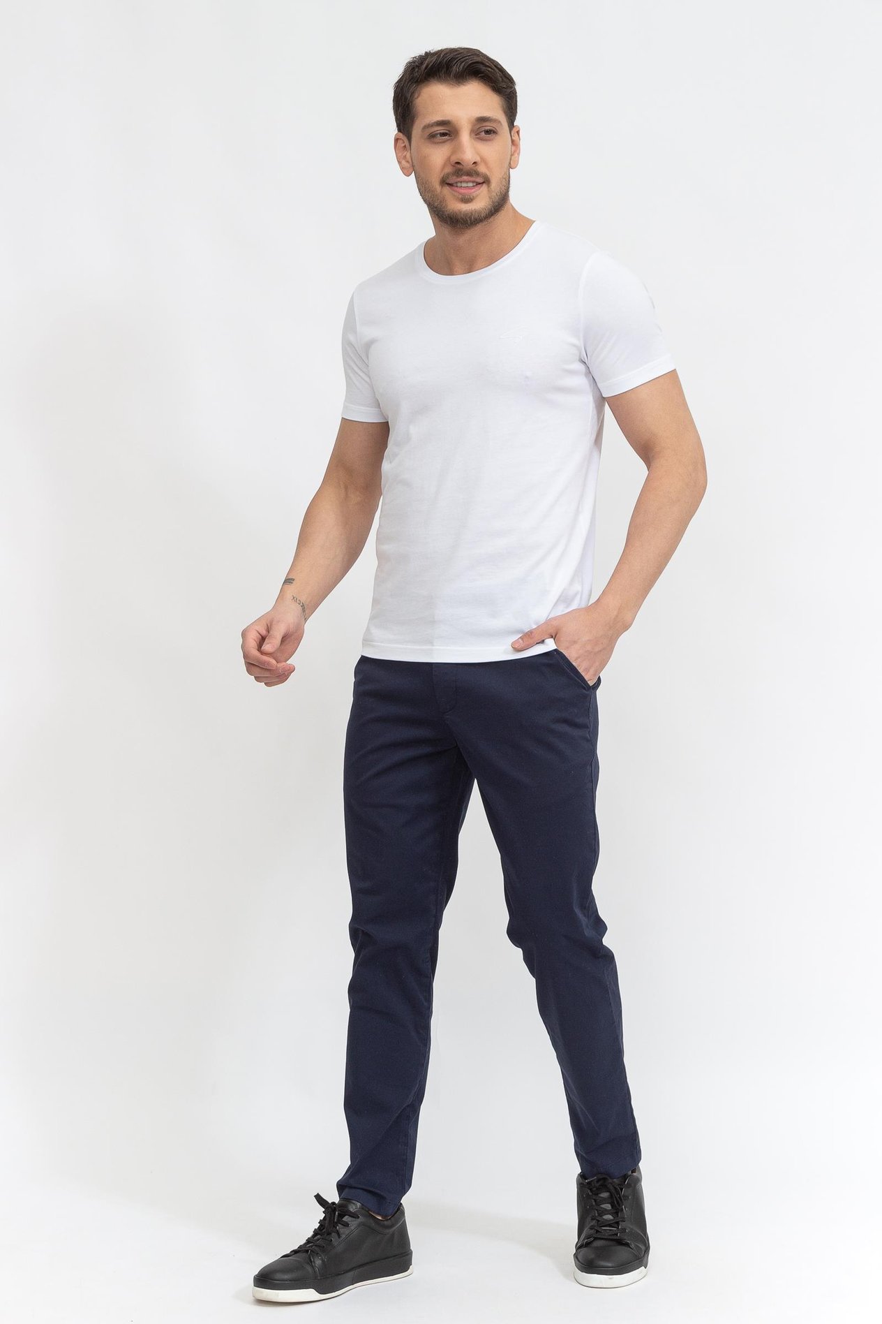 Stamati's Erkek Bisiklet Yaka T-Shirt