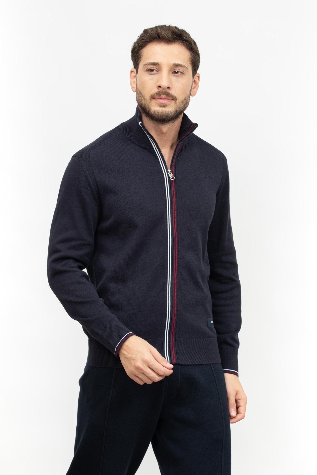 Tommy Hilfiger Erkek Fermuarlı Sweatshirt