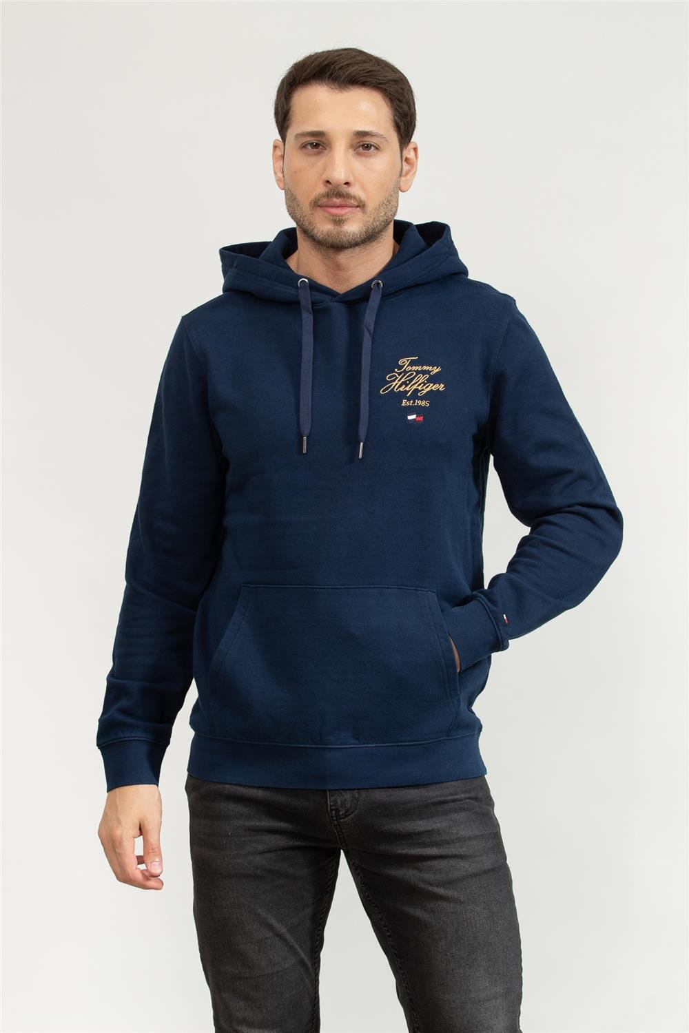 Tommy Hilfiger Erkek Kapüşonlu Sweatshirt