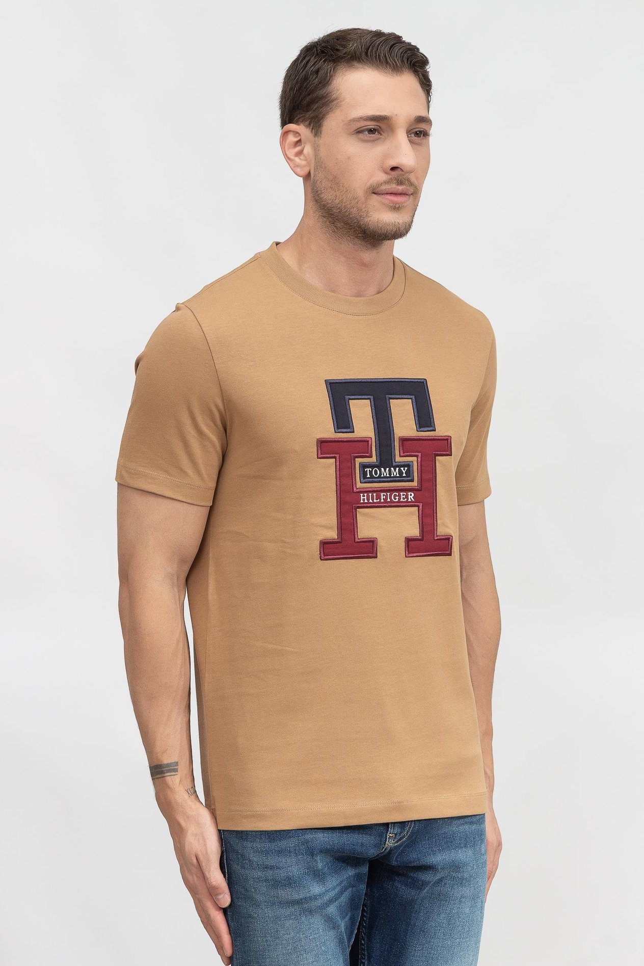 Tommy Hilfiger Mainline Erkek Bisiklet Yaka T-Shirt