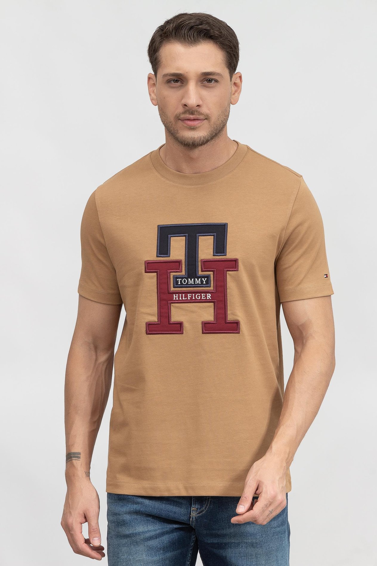 Tommy Hilfiger Mainline Erkek Bisiklet Yaka T-Shirt