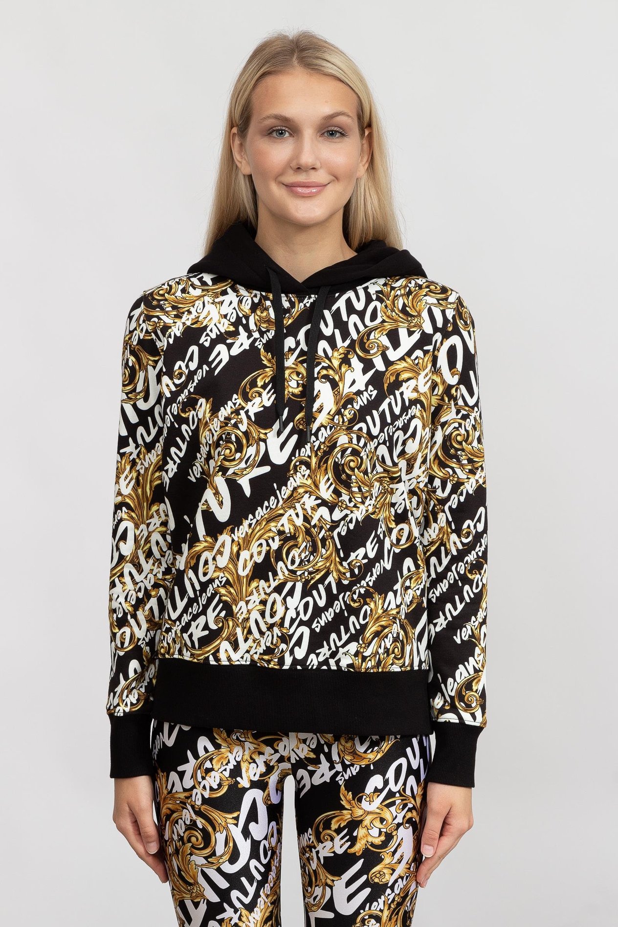 Versace Jeans Couture Mix Kadın Kapüşonlu Sweatshirt