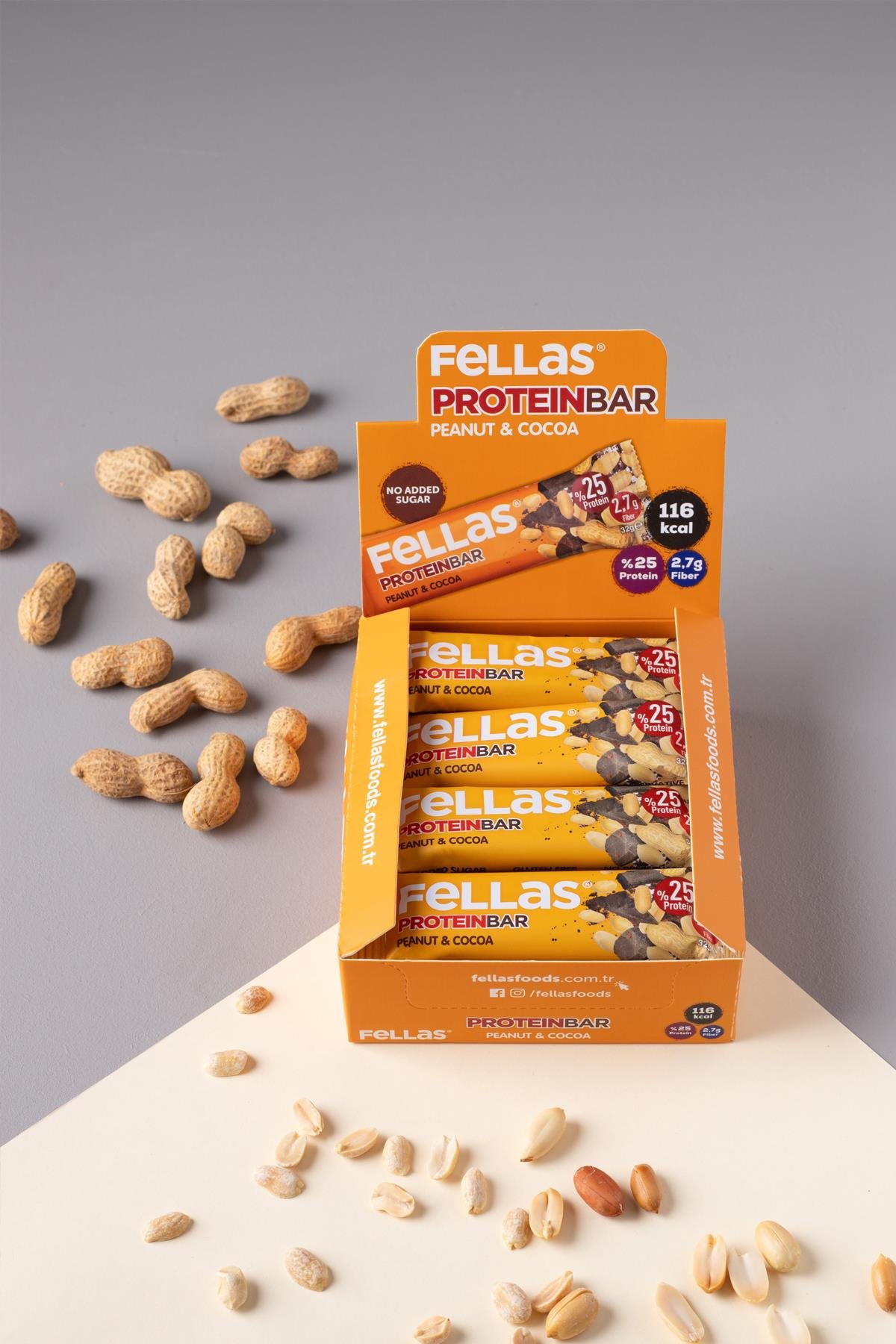 Protein Bar - Yer Fıstıklı ve Kakaolu 32g x 12 Adet