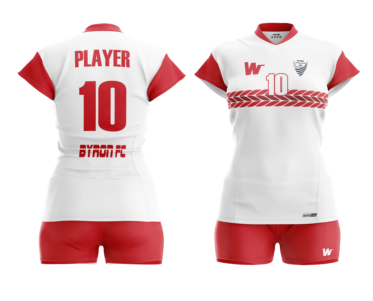 Voleybol Kadın Forma Takım Model 002 0002-01 Beyaz Kırmızı