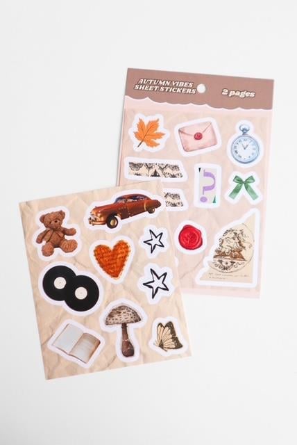 Autumn Vibes Sheet 2'li Sticker Set 