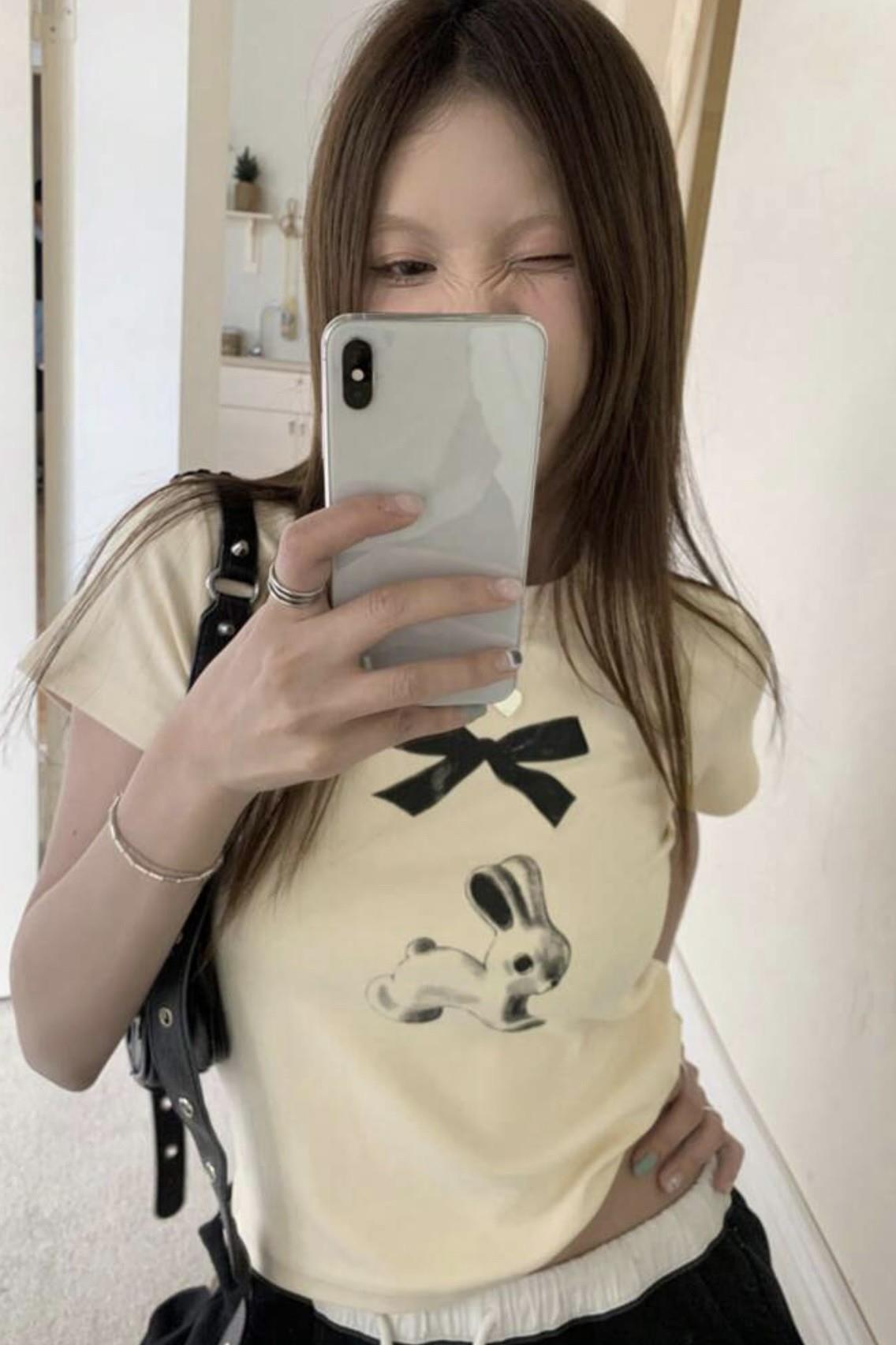 Bej Rabbit Bow Crop