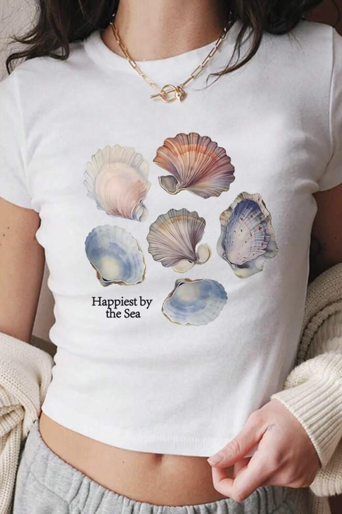 Beyaz Happiest By The Sea Crop