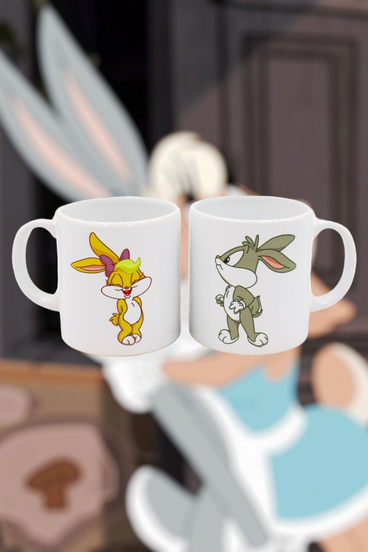 Beyaz Lola & Bugs Bunny Kupa