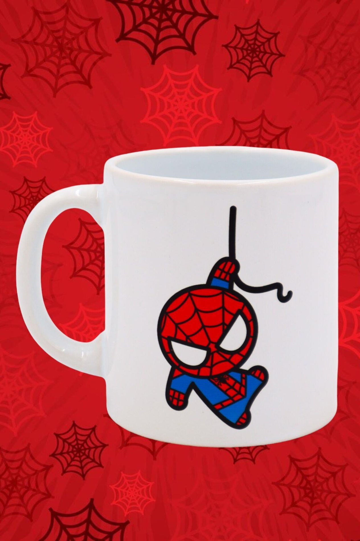 Beyaz Spiderman Kupa