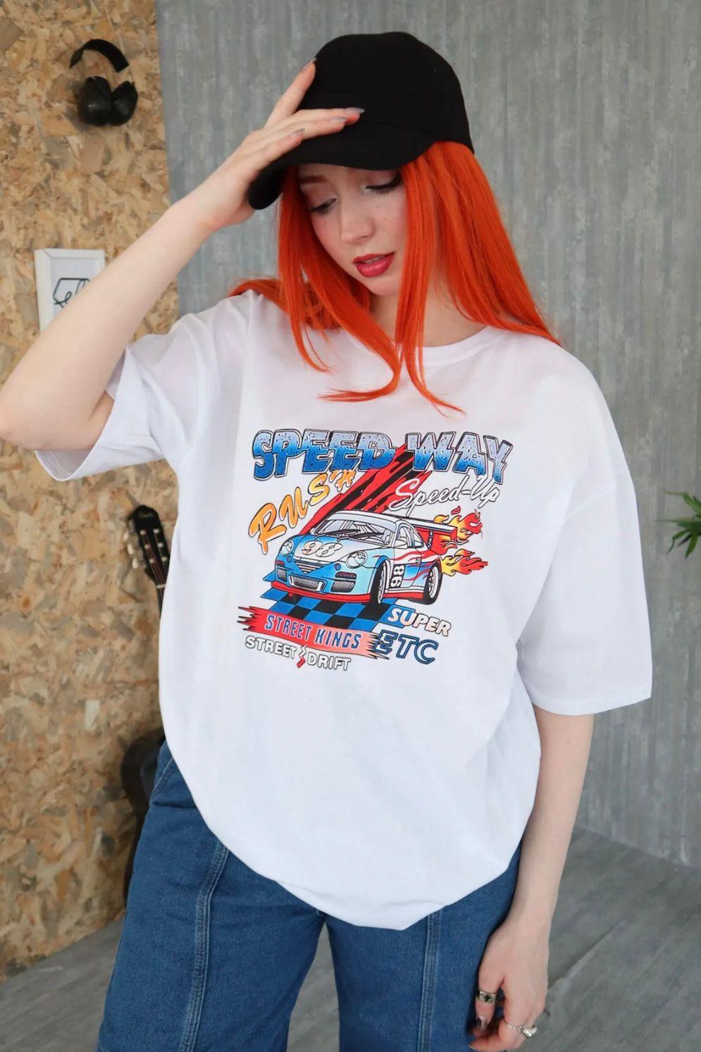 Beyaz Unisex Speed Way Etc T-shirt