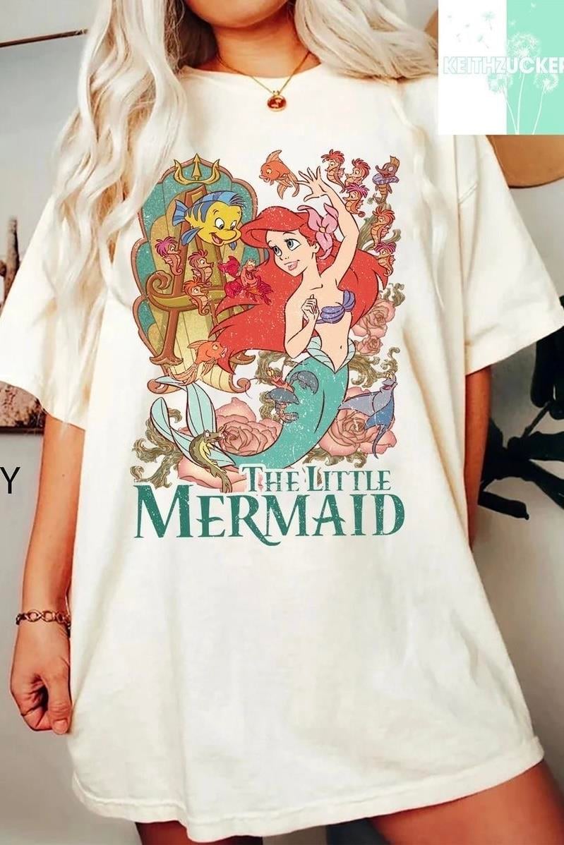 Beyaz Unisex The Little Mermaid T-Shirt
