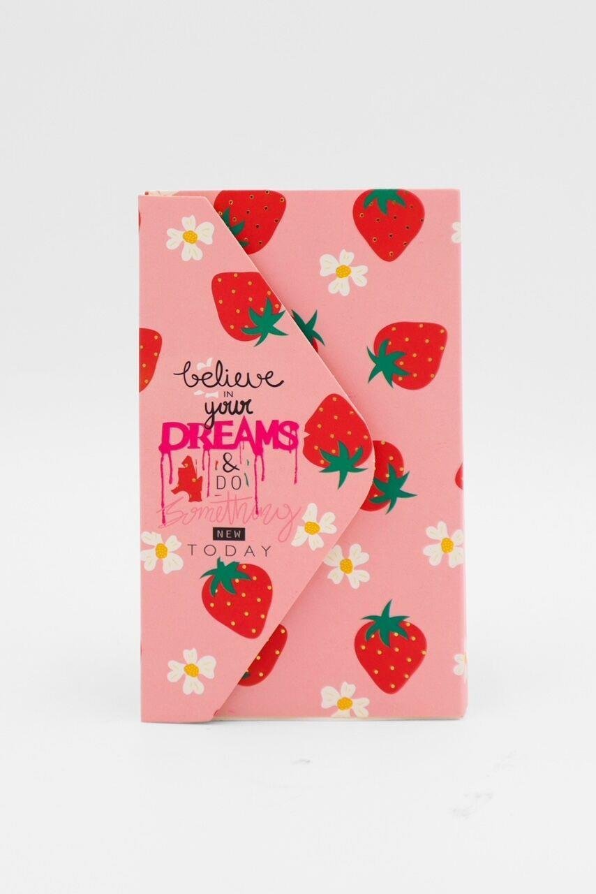 Çilek Kolaj Zarf Defter