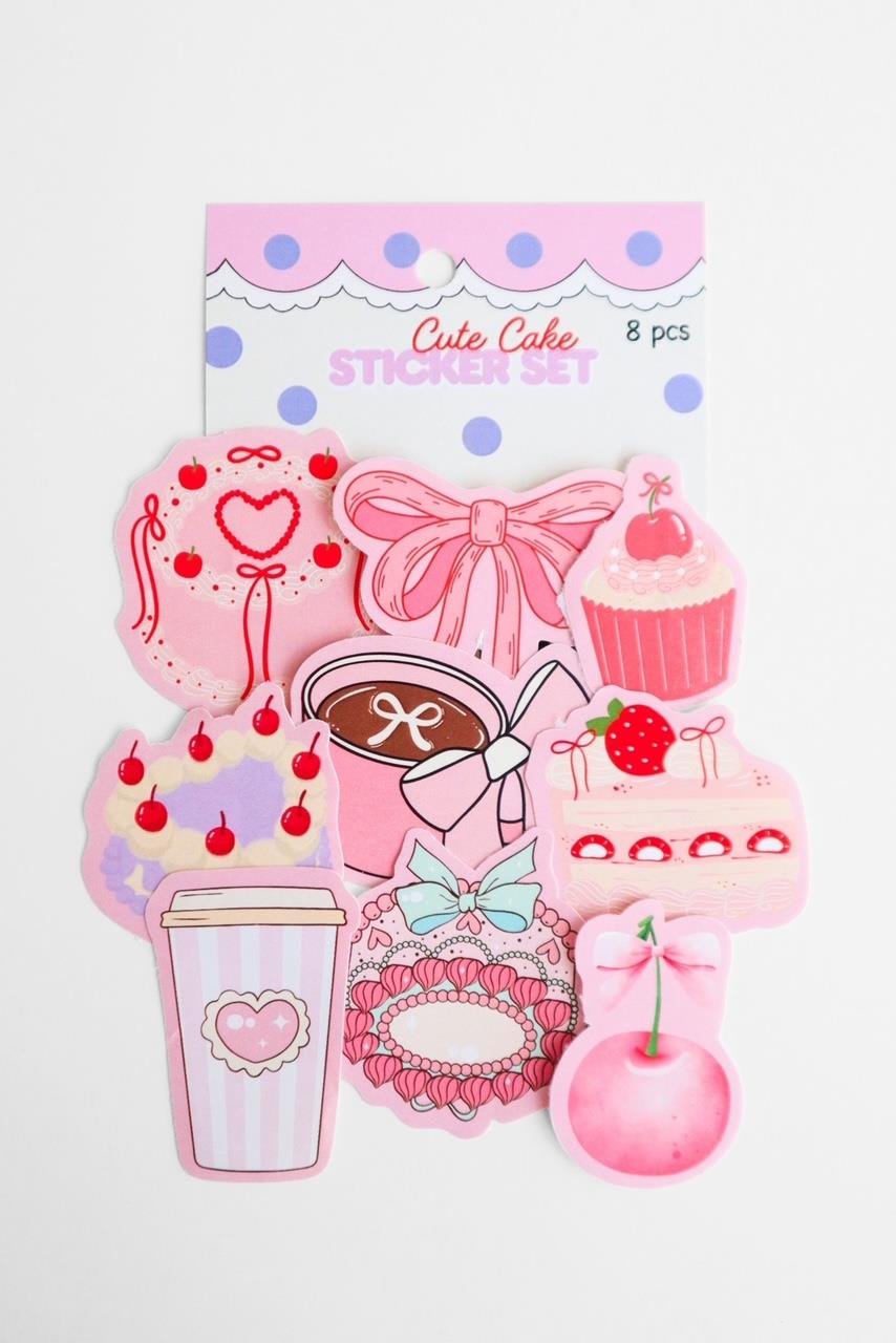 Cute Cake 8'li Sticker Set 