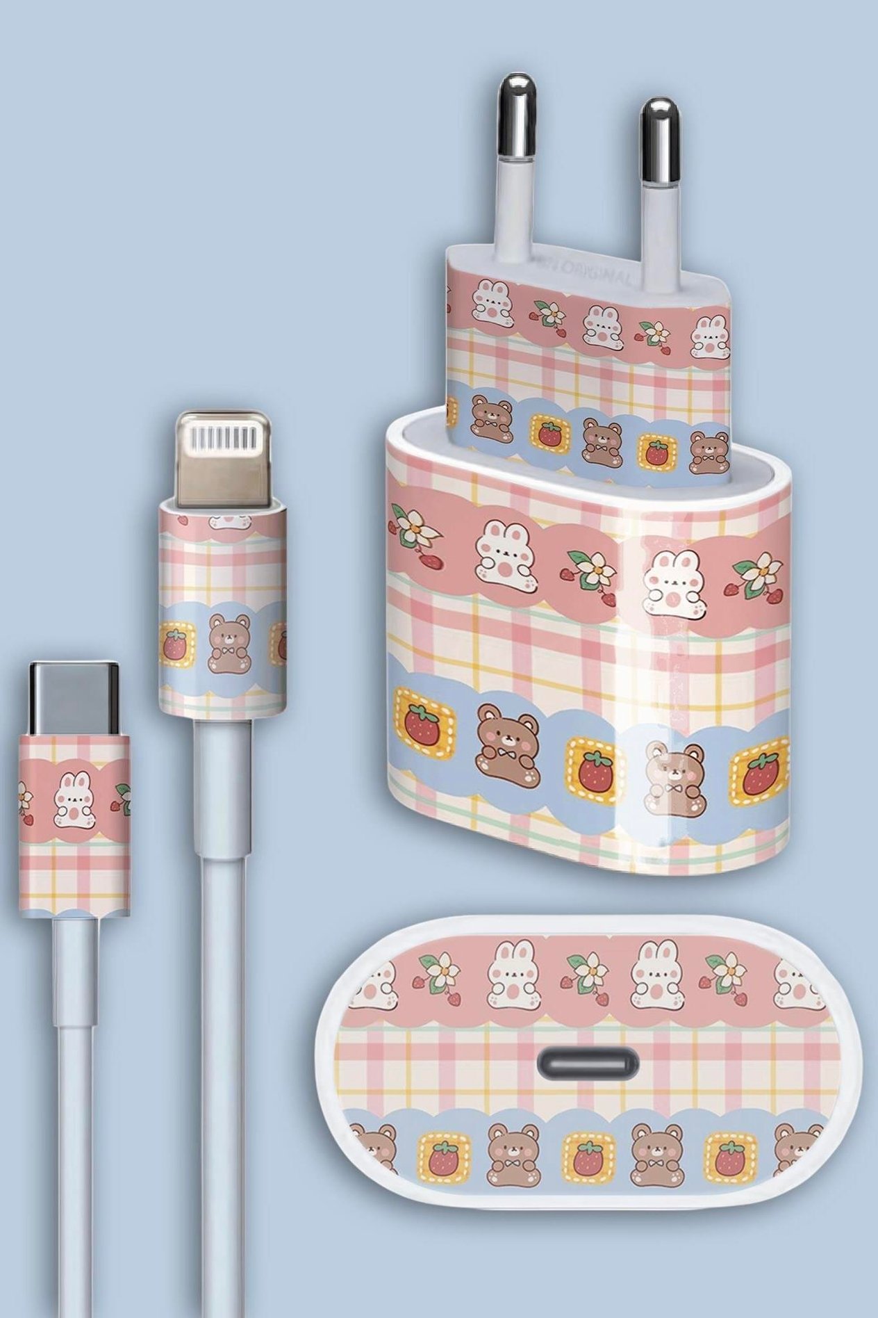 Cute Tape Şarj Adaptör Sticker Seti