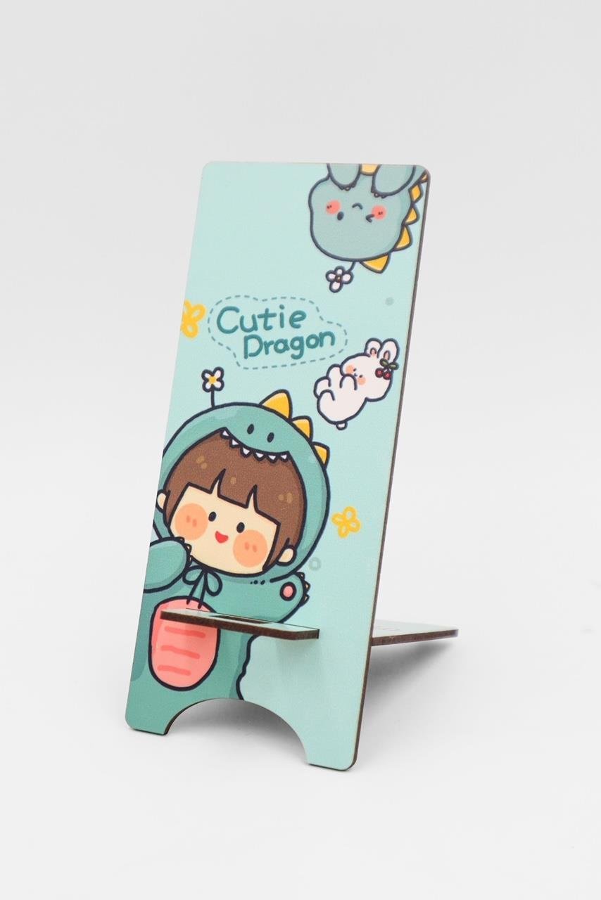 Cutie Dragon Ahşap Telefon Standı