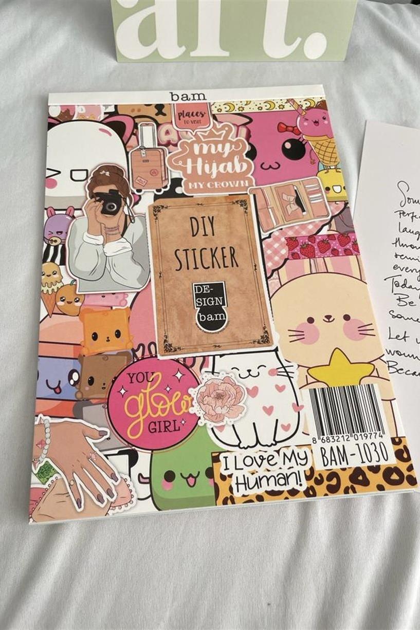 DIY Sticker Defteri Bam