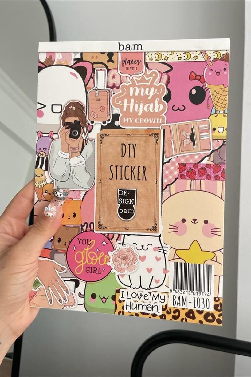 DIY Sticker Defteri Bam