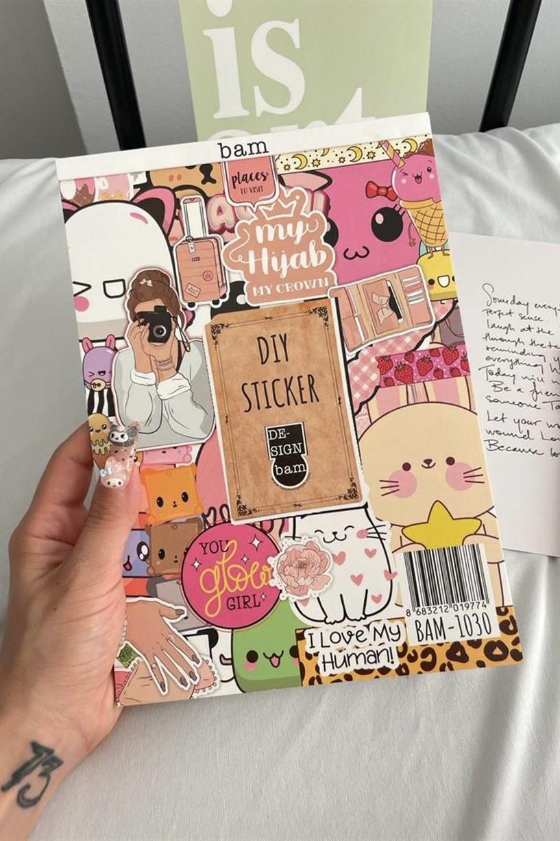 DIY Sticker Defteri Bam