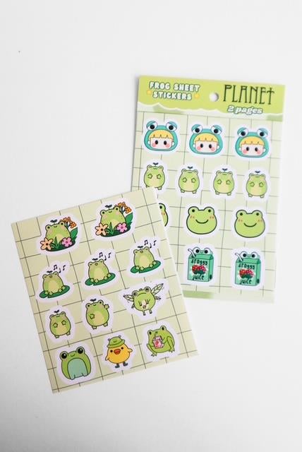 Frog Sheet 2'li Sticker Set 