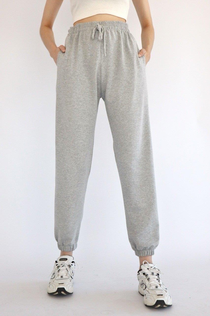 Gri Jogger Eşofman Altı