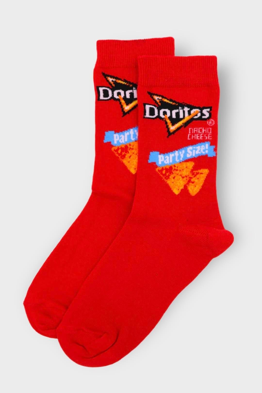 Kırmızı Doritos Party Çorap