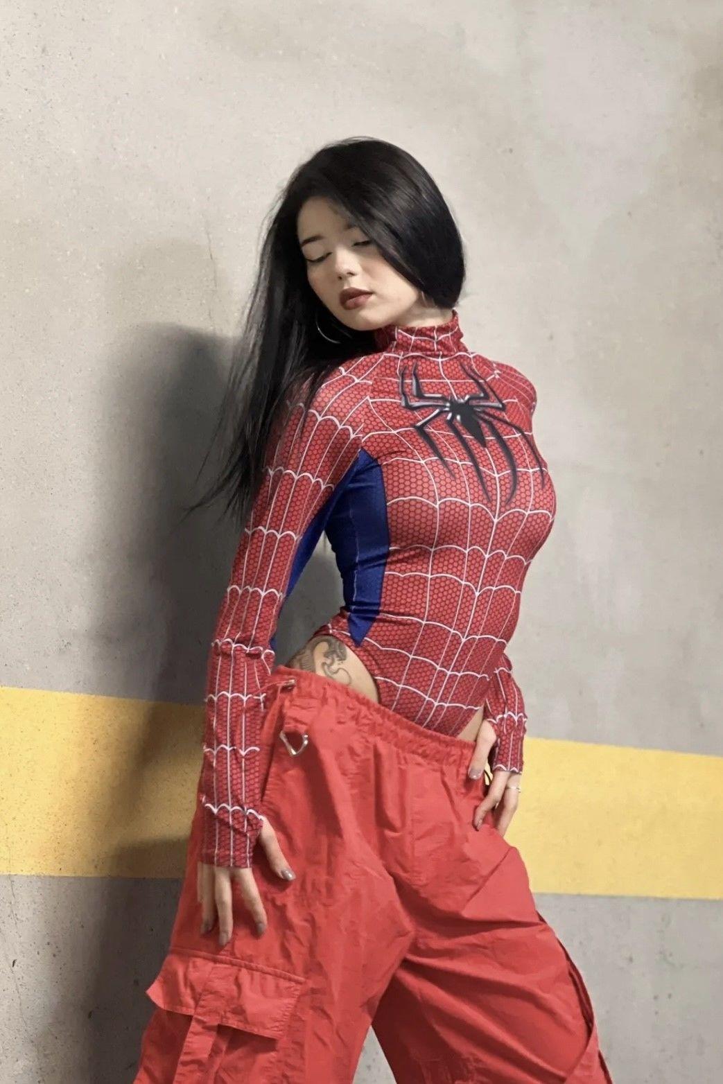 Kırmızı Spider Çıtçıtlı Body