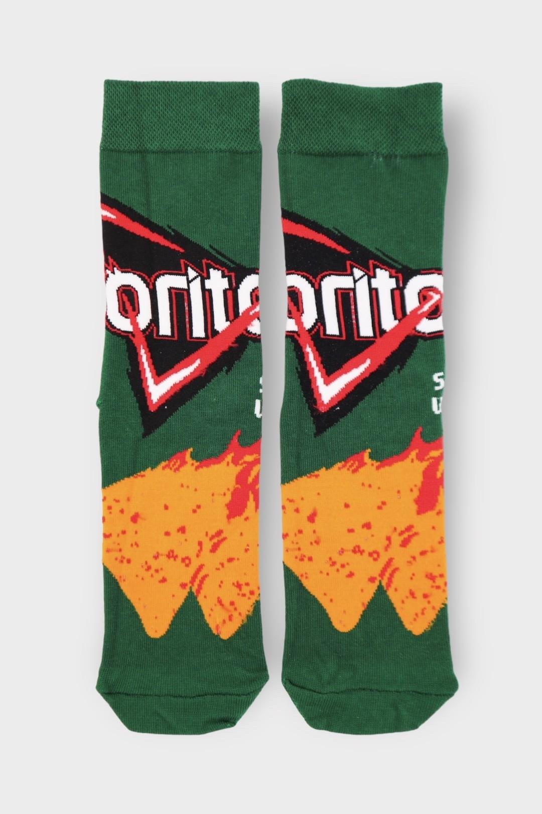 Koyu Yeşil Doritos Çorap