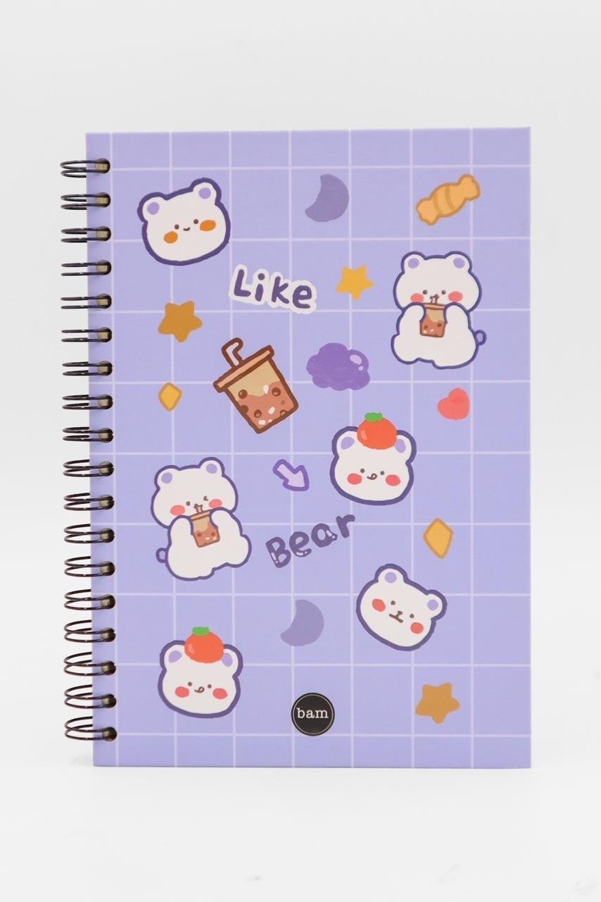 Leak Bear Tasarımlı Spiralli Defter
