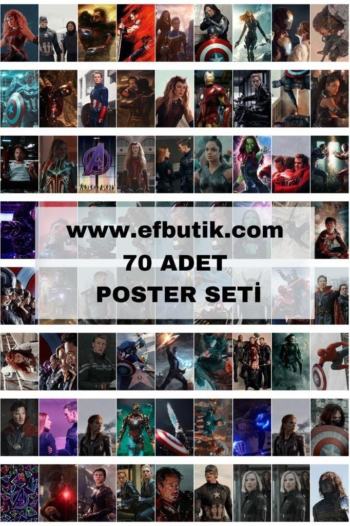 Marvel 70'li Poster Duvar Kağıdı Seti