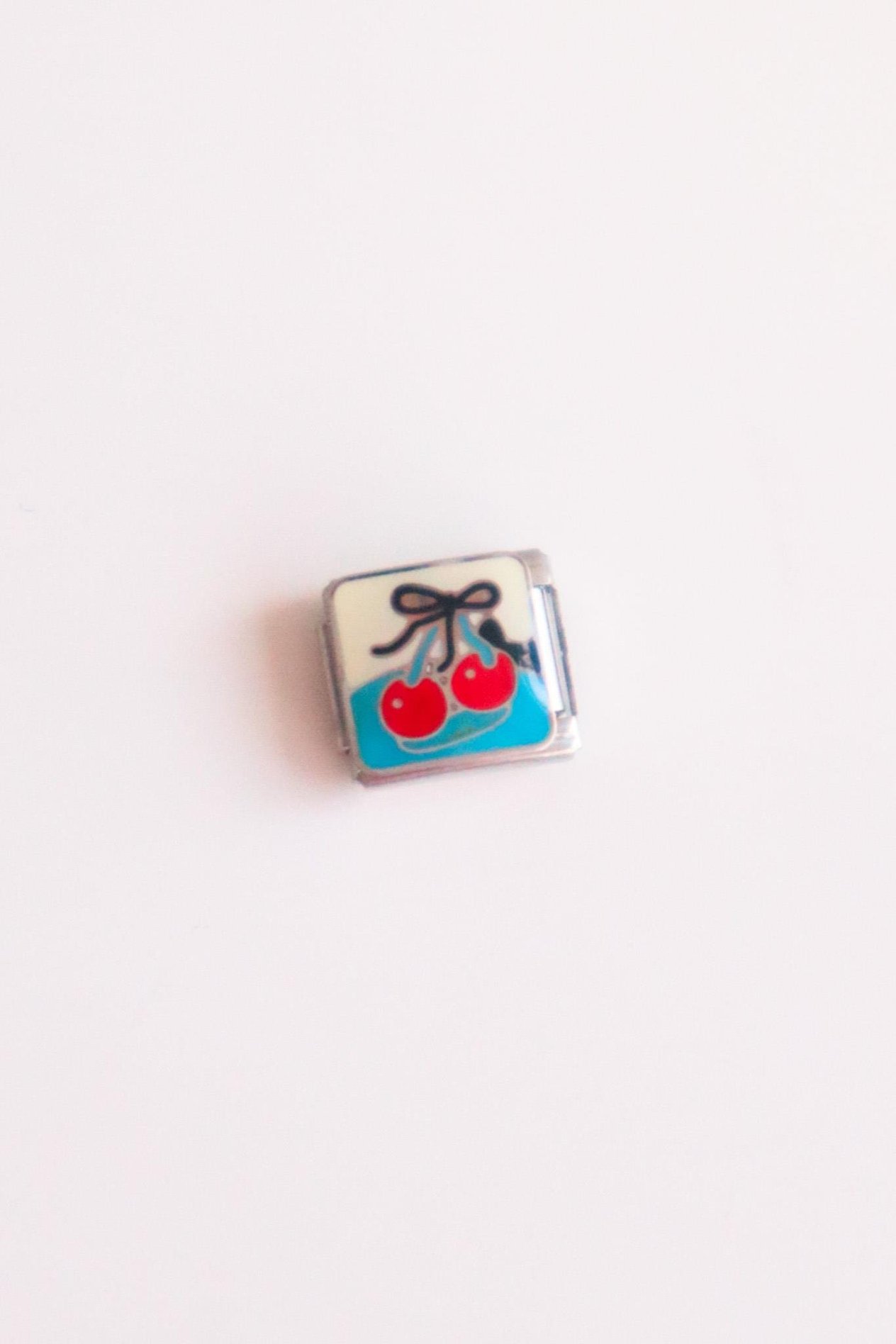 Mavi Bow Cherry İtalyan Charm 
