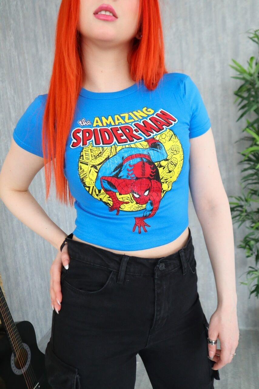 Mavi The Amazing Spiderman Karakter Crop