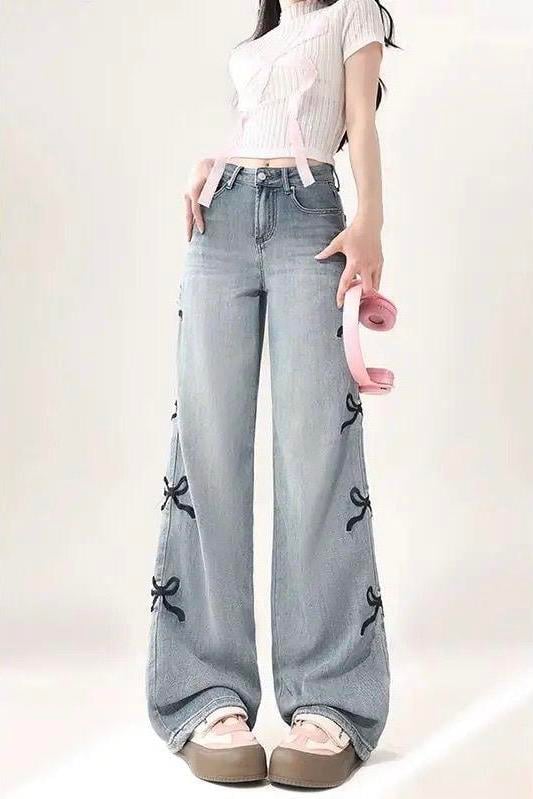 Mavi Y2K Ribbon Detail Jeans