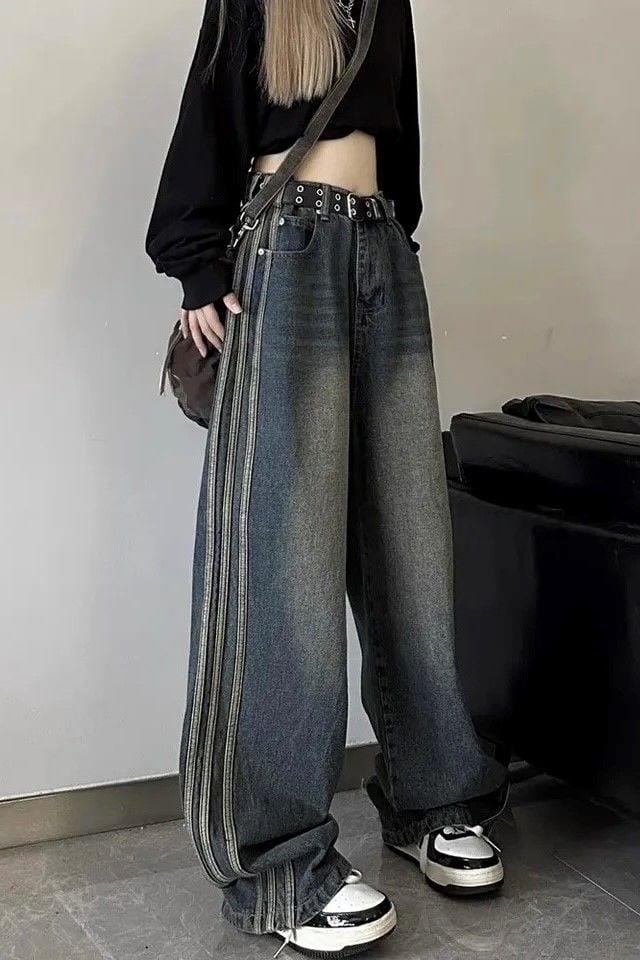 Mavi Y2K Vintage Newstyle Limde Detail Wide Bol Paça Jeans