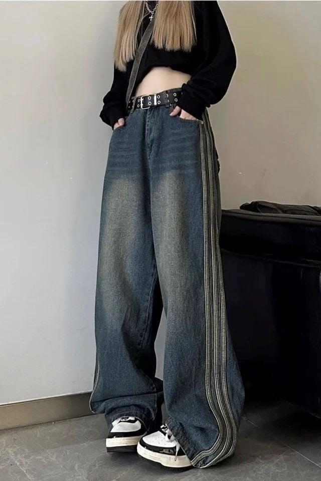 Mavi Y2K Vintage Newstyle Limde Detail Wide Bol Paça Jeans