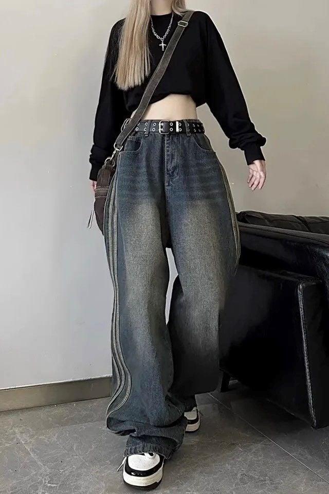 Mavi Y2K Vintage Newstyle Limde Detail Wide Bol Paça Jeans