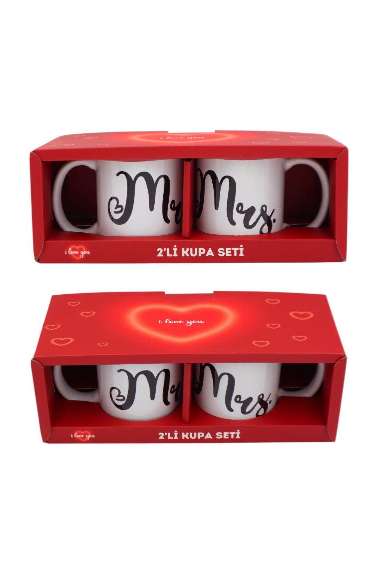 Mr&Mrs 2'li Çift Sevgili Kupa 