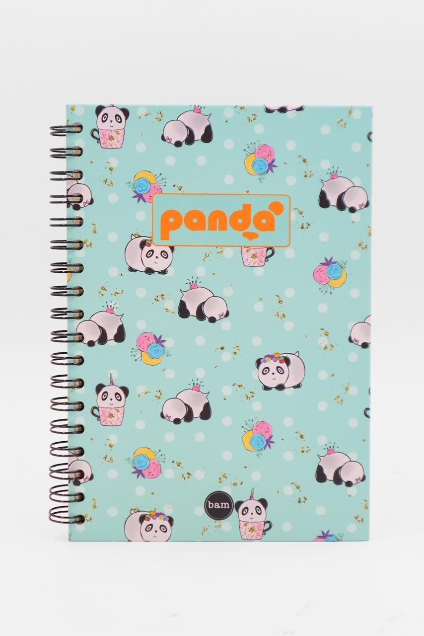 Panda Tasarımlı Spiralli Defter