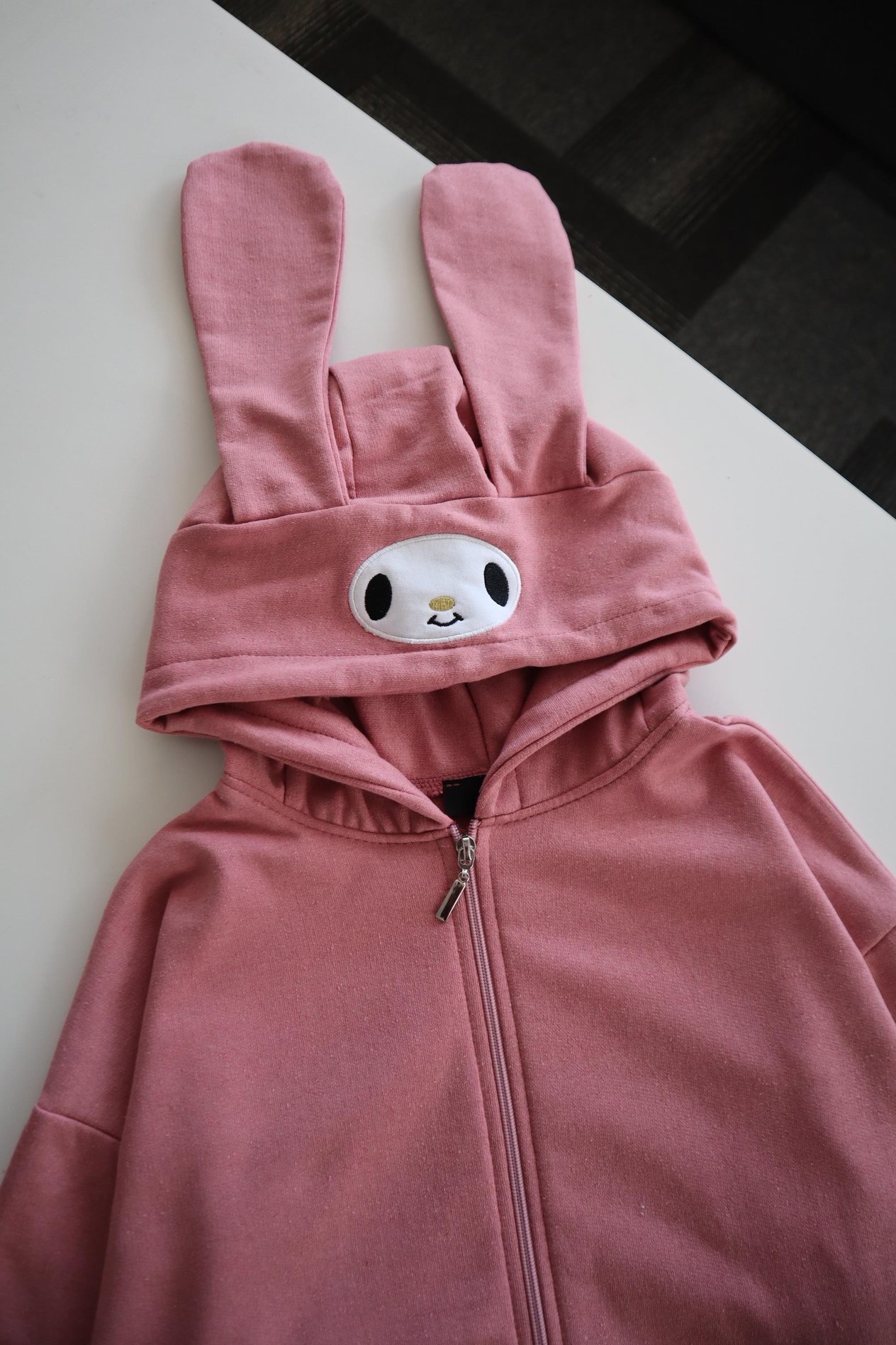 Pembe Anime Kawaii My Melody Kulaklı Kapüşonlu Hırka