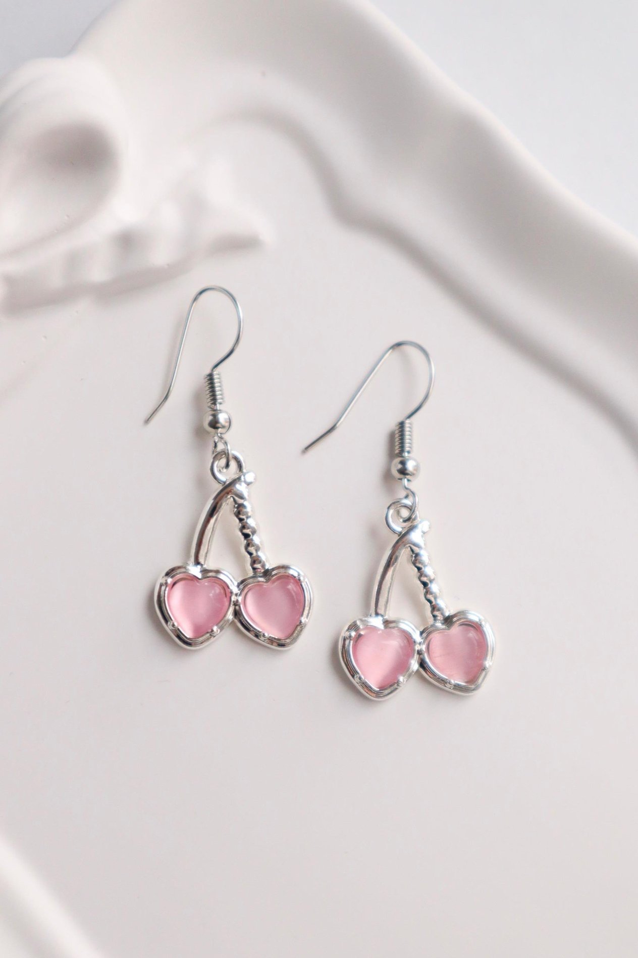 Pembe Kiraz İthal Küpe