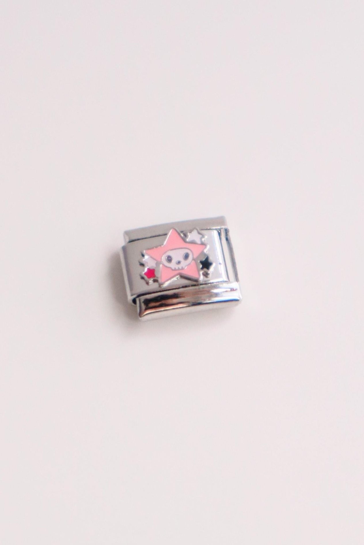 Pembe Kurukafa Hayalet İtalyan Charm 