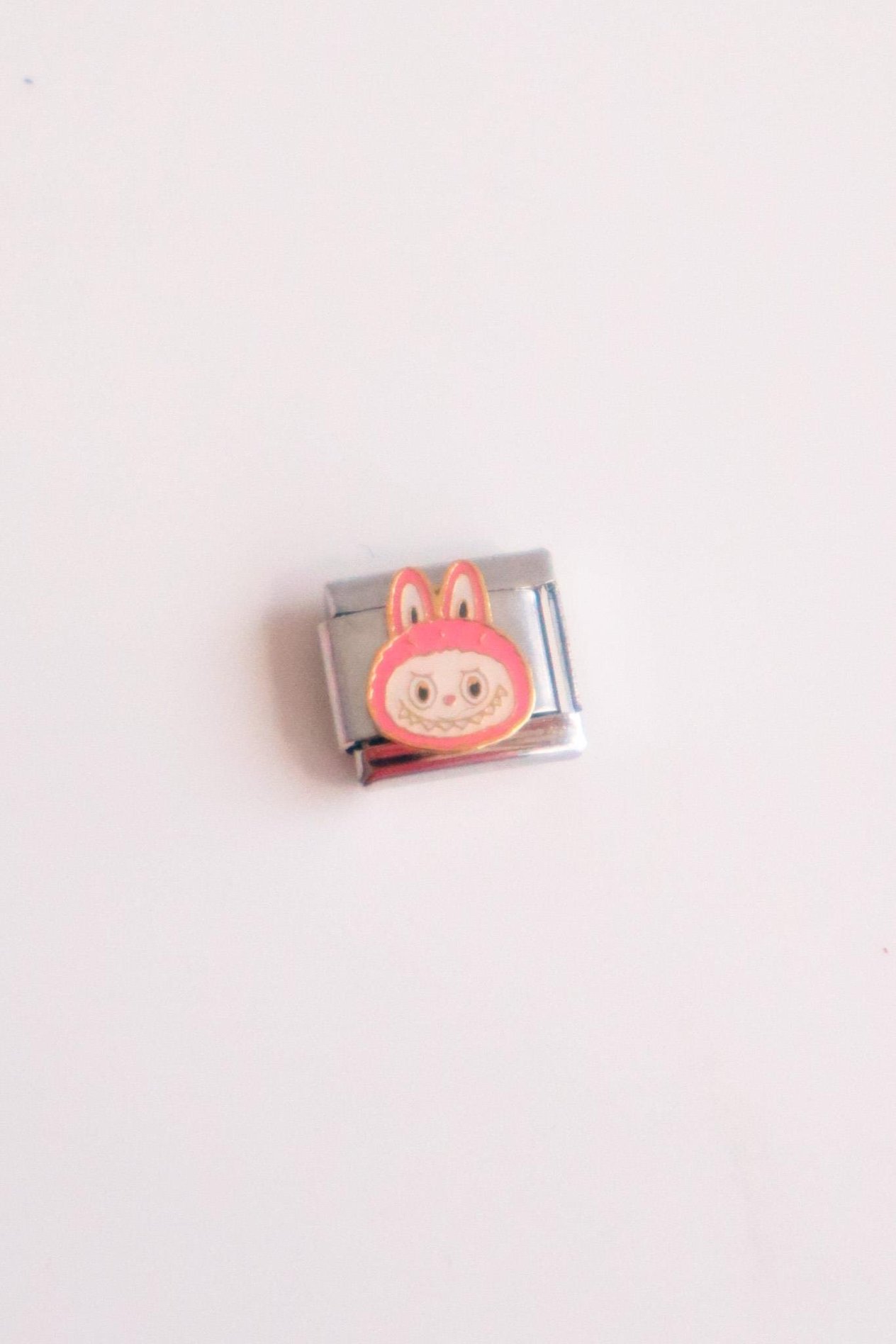 Pembe Labubu Face İtalyan Charm 