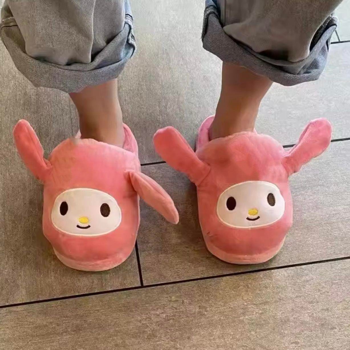 Pembe My Melody Cute Cotton Terlik 
