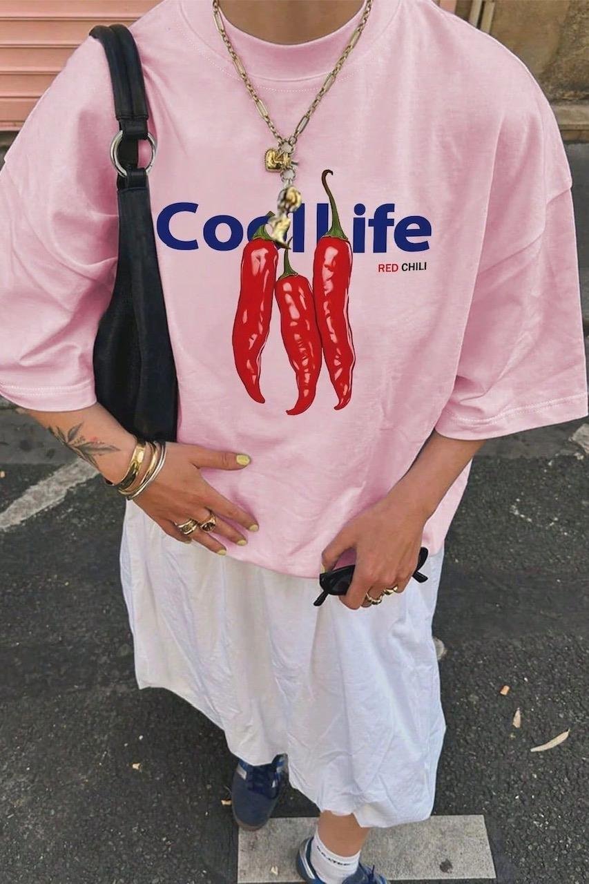 Pembe Unisex Cool Life T-Shirt