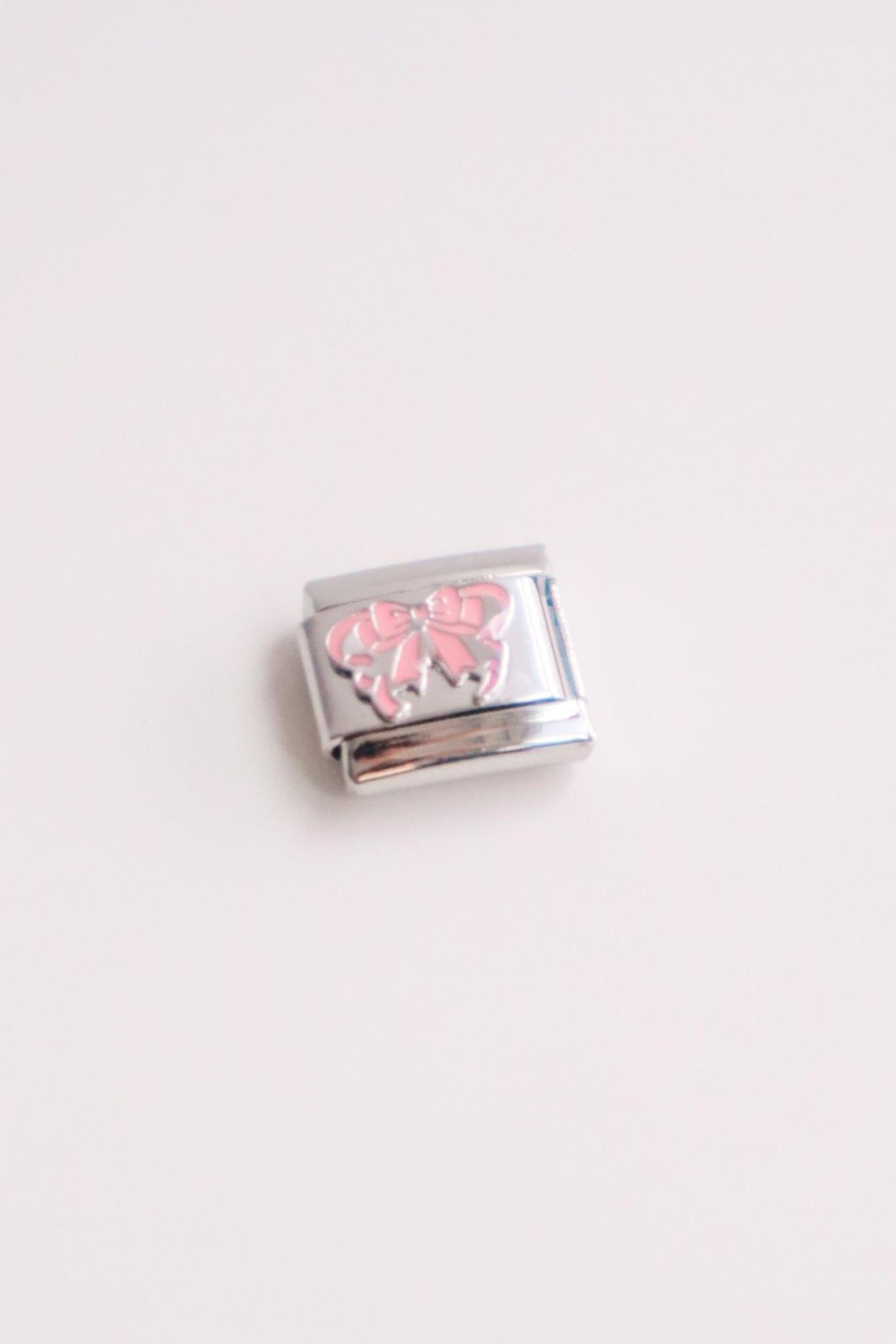 Pink Bow İtalyan Charm 