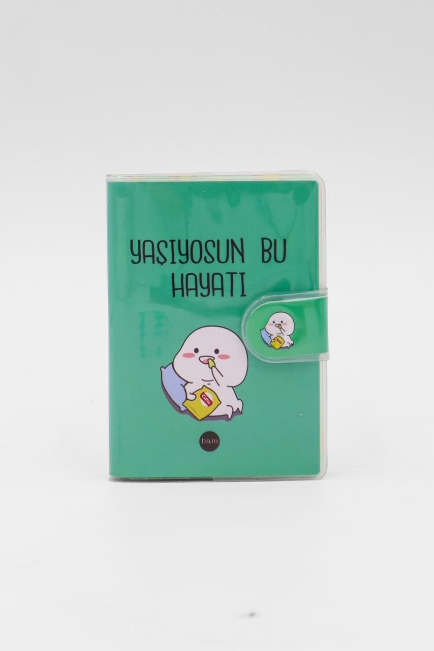PVC Kapaklı Defter(10,5x7,5 Cm x2) - Yaşıyosun Bu Hayatı