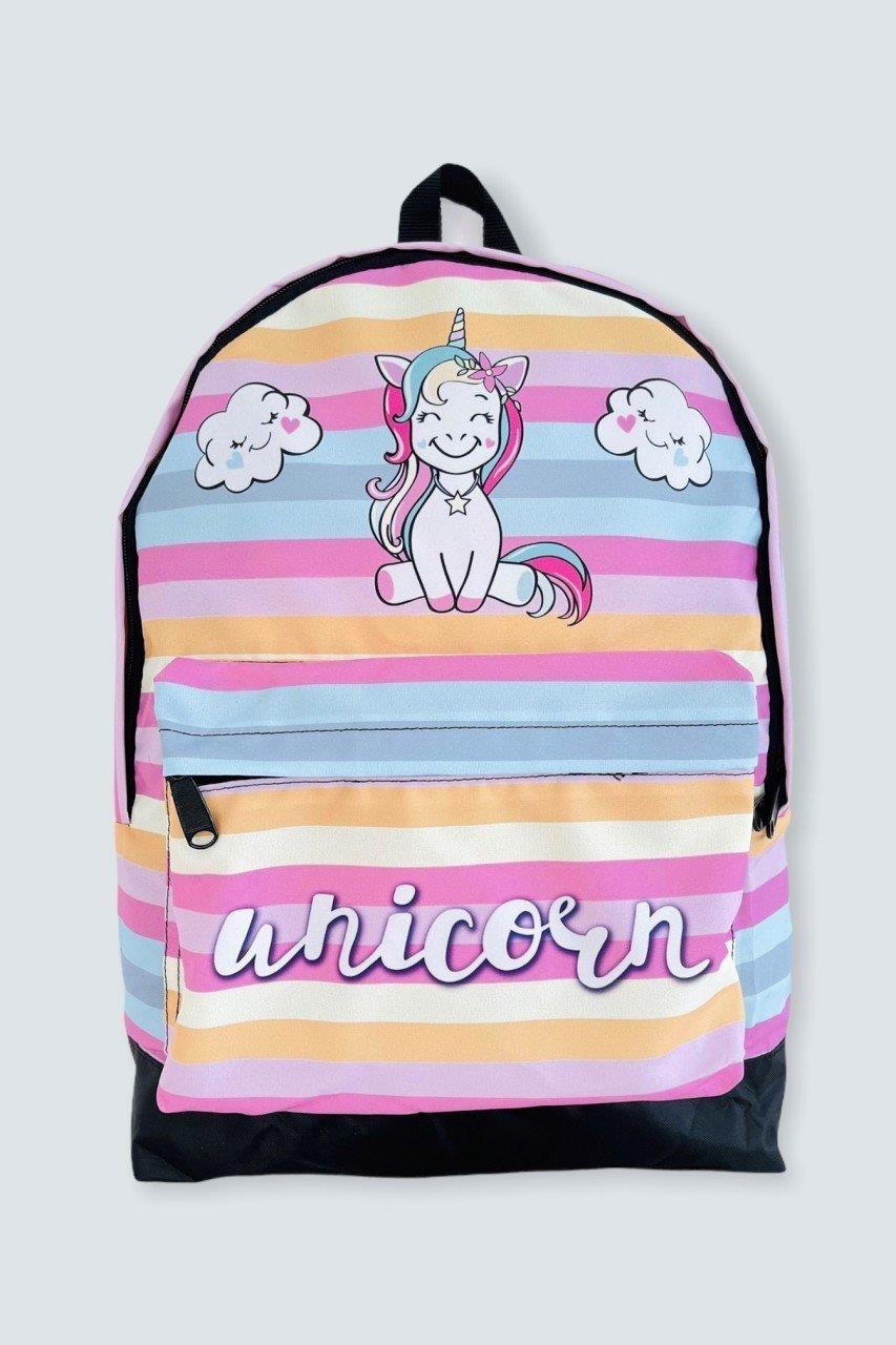 Renkli Unicorn Bulut Sırt Çantası