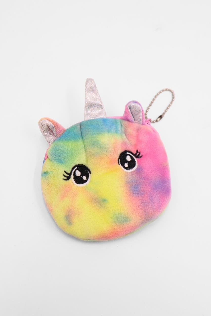 Renkli Unicorn Peluş Cüzdan 