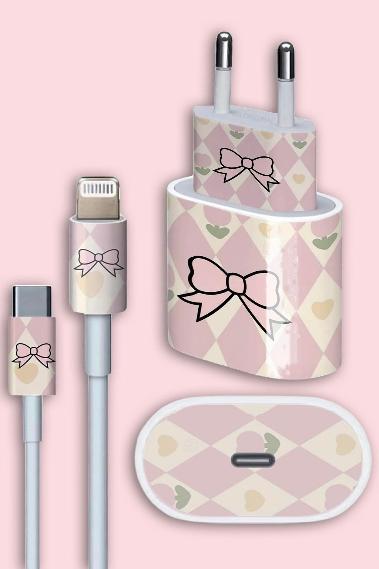Ribbon Şarj Adaptör Sticker Seti