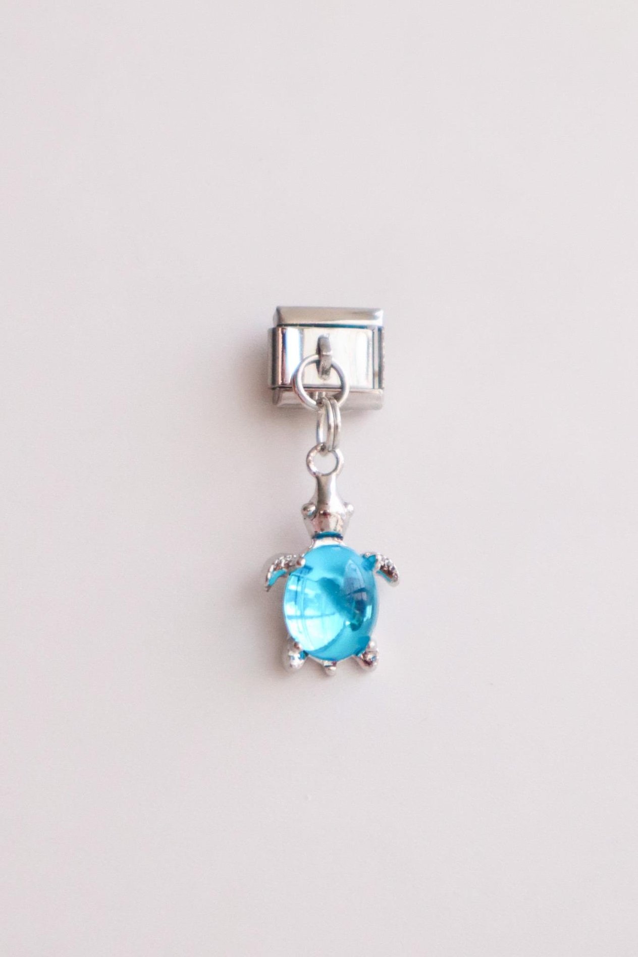 Sallantılı Mavi Kurbağa İtalyan Charm