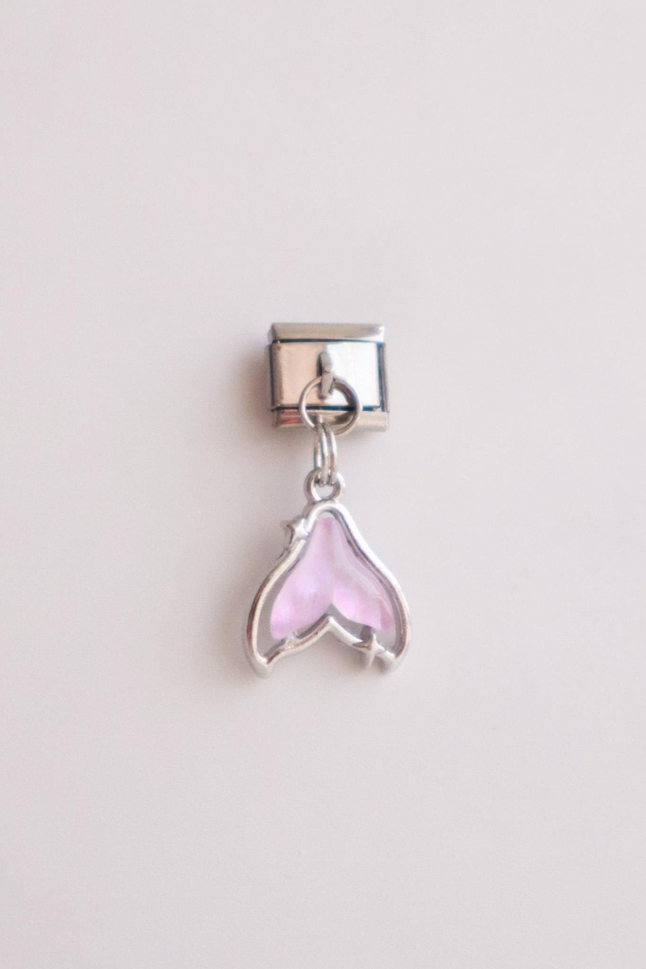 Sallantılı Pembe Balık Kuyruğu İtalyan Charm 